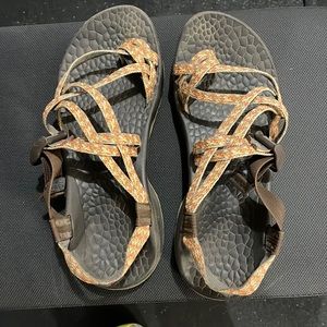 Chaco multi-color. Used, but in good shape.